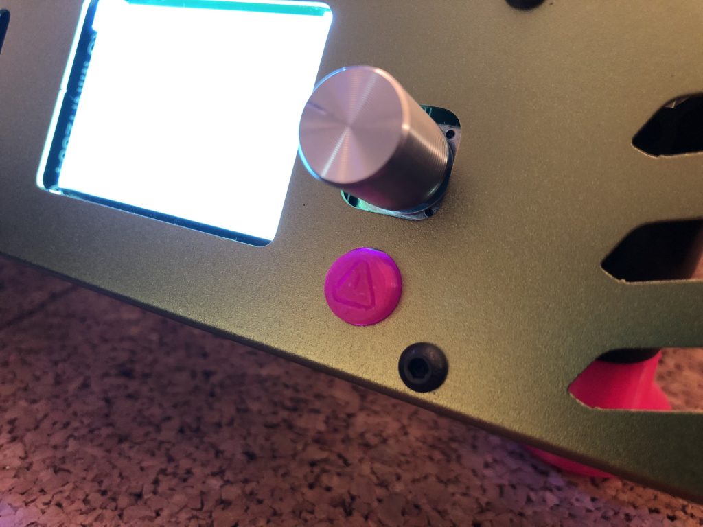 bouton reset TEVO Tarantula Pro